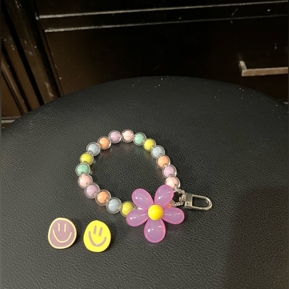 Matching Set - Keychain & Earrings Bundle